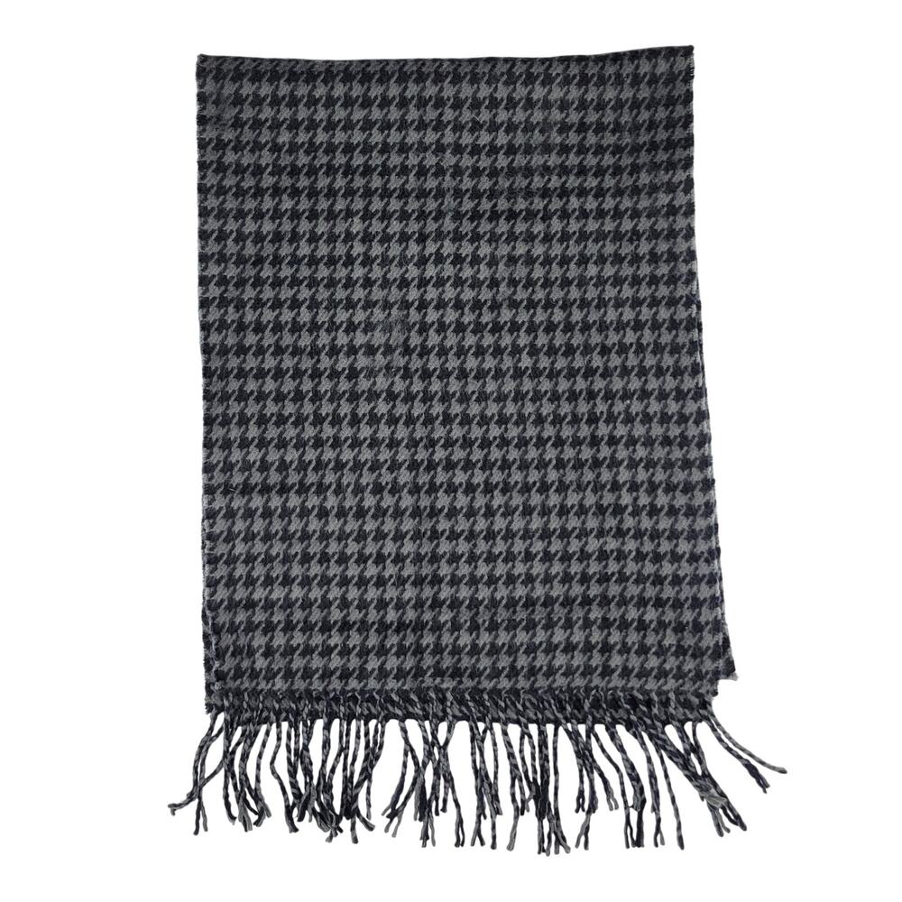 Made In Scotland 100% Cashmere Scarf Houndstooth